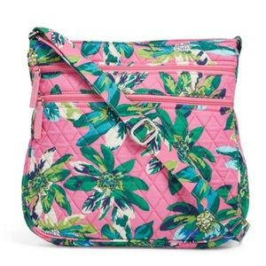 💕🌴NEW Vera Bradley "Tropical Paradise" Triple Zip Hipster Crossbody Bag🌴💕